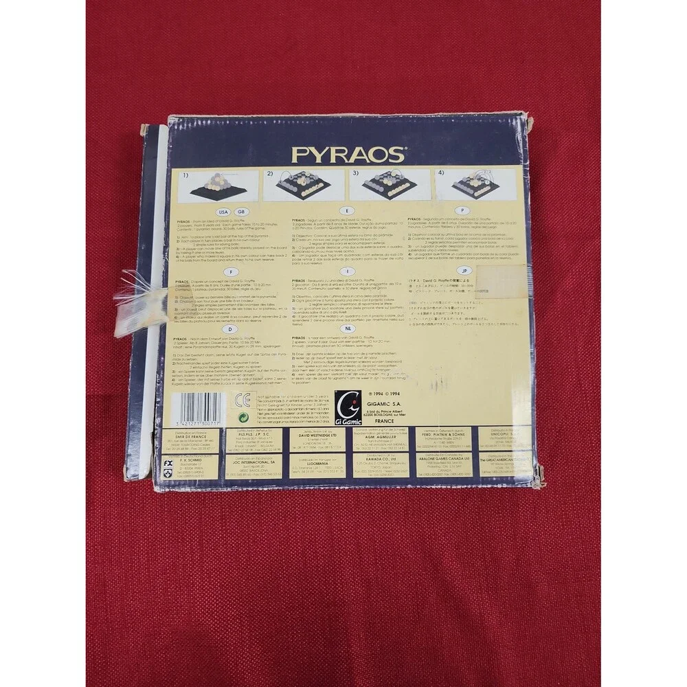 1994 - Pyraos Game Pyramid Stacking  - Gigamic France